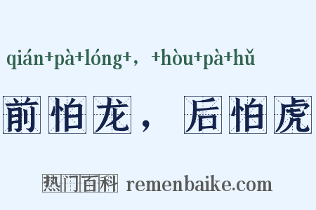 前怕龙，后怕虎是什么意思的图片